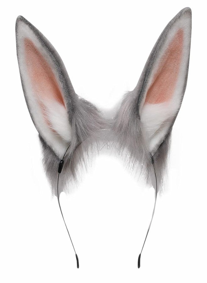 VIGVAN Handmade Rabbit Ears Cute Animal Ears Accessories Rabbit Ear Headband - Image 1